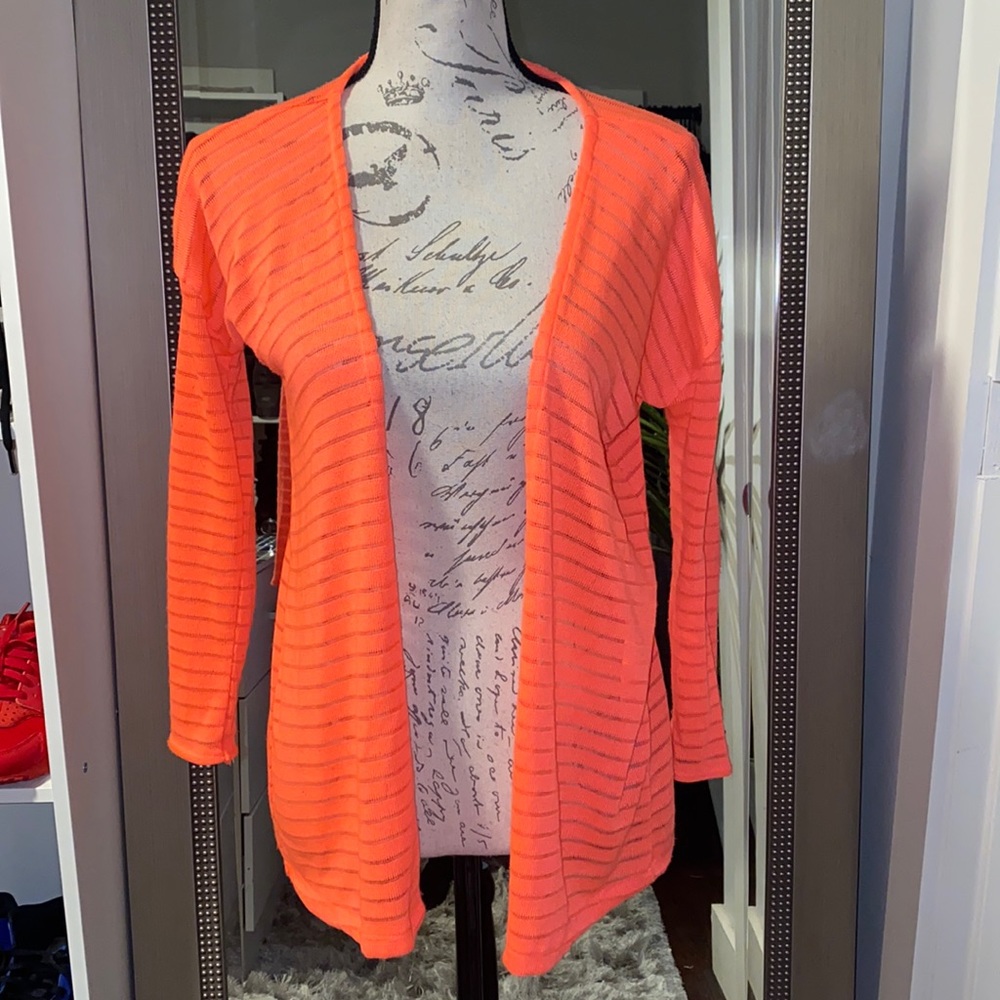 Bright peach lightweight sweater
